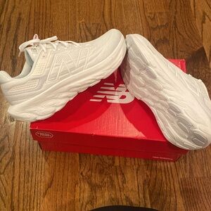 New Balance White Athletic Shoes